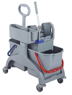 UV 2/18 - úklidový vozík, dvojitý, 2x18 l